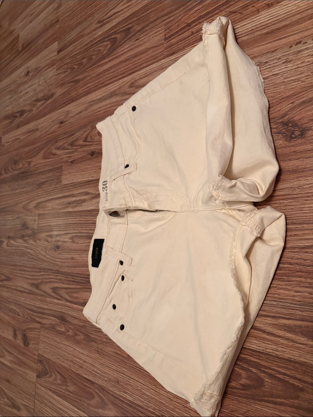 J. Crew Cream Cotton Shorts
